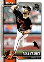 Card colecionável de beisebol Topps 2026 Dean Kremer Orioles Card colecionável de beisebol Topps 2026 Dean Kremer Orioles