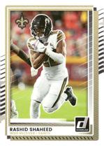 Card colecionável NFL Donruss 2025 Rashid Shaheed Saints Card colecionável NFL Donruss 2025 Rashid Shaheed Saints