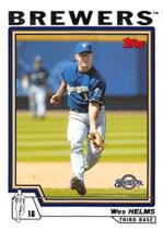 Card de Beisebol 2004 Topps 147 Wes Helms Brewers Card de Beisebol 2004 Topps 147 Wes Helms Brewers