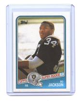 Card de Futebol Rookie Topps 1988 de Bo Jackson 327