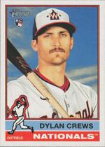 Card de Rookie Dylan Crews do Washington Nationals Topps Heritage 2025