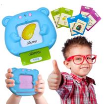 Card Kids Brinquedo Eletrônico Aprenda Falar Inglês E Espanhol Educativo Palavra Pedagógico Infantil Menino Menina