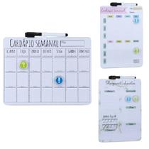 Cardapio semanal lousa planejamento alimentacao magnetica planner dieta quadro anotacoes refeicao imas caneta apagador Cardapio semanal lousa planejamento alimentacao magnetica planner dieta quadro anotacoes refeicao imas caneta apagador