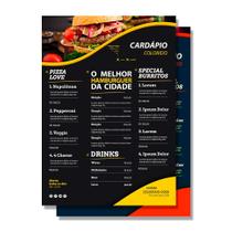 CARDÁPIOS - AP 180G - 15X21CM 4x4- 100 UNI CARDÁPIOS - AP 180G - 15X21CM 4x4- 100 UNI