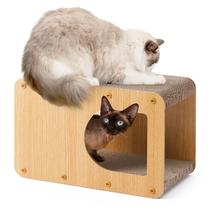 Cardboard Cat Scratcher House EHEYCIGA 43cm para gatos domésticos Cardboard Cat Scratcher House EHEYCIGA 43cm para gatos domésticos