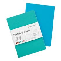 Cardeneta Hahnemuhle Sketch & Note Azul/verde A4 20 Folhas