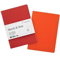Cardeneta Hahnemuhle Sketch & Note Vermelho/laranja A4 20 Folhas