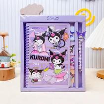 Carderno Kuromi Com caneta de gel Criativo Fofo Carderno Kuromi Com caneta de gel Criativo Fofo