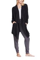 Cardigã Barefoot Dreams CozyChic Lite Island Wrap Preto Cardigã Barefoot Dreams CozyChic Lite Island Wrap Preto