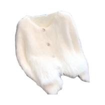 Cardigã Curto De Tricô Quente Para Mulheres, Estilo Coreano, Moda Casual, Imitando Casaco De