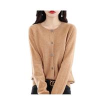 Cardigã De Tricô De Alta Qualidade Para Mulheres, Moda De Outono E Inverno, Suéter Para Idosas E De
