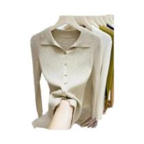 Cardigã de Tricô Feminino de Moda com Botão Único 2026, Suéter de Outono Inverno Cardigã de Tricô Feminino de Moda com Botão Único 2026, Suéter de Outono Inverno