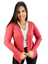 Cardigã Feminino Aberto com Botões 650925