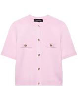 Cardigã Feminino De Malha Manga Curta Com Botões, Blusa Cropped De Verão HXAO, Bolero De Tricô Cardigã Feminino De Malha Manga Curta Com Botões, Blusa Cropped De Verão HXAO, Bolero De Tricô