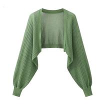 Cardigã Feminino De Verão Em Seda Gelada Francesa, Tricotado, Fino, Com Proteção Solar, Estilo Cardigã Feminino De Verão Em Seda Gelada Francesa, Tricotado, Fino, Com Proteção Solar, Estilo