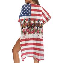 Cardigã Kimono Cover Up Irisjudy Derby Day para mulheres Cardigã Kimono Cover Up Irisjudy Derby Day para mulheres