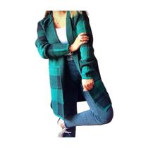 Cardigã Lenadora, feminino, xadrez, estilo casual