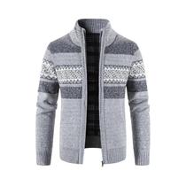 Cardigã Masculino De Tricô Coreano Com Gola Alta, Suéter Casual Versátil Para Outono/Inverno Cardigã Masculino De Tricô Coreano Com Gola Alta, Suéter Casual Versátil Para Outono/Inverno