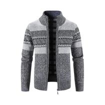 Cardigã Masculino De Tricô Coreano Com Gola Alta, Suéter Casual Versátil Para Outono/Inverno Cardigã Masculino De Tricô Coreano Com Gola Alta, Suéter Casual Versátil Para Outono/Inverno