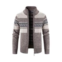 Cardigã Masculino De Tricô Coreano Com Gola Alta, Suéter Casual Versátil Para Outono/Inverno Cardigã Masculino De Tricô Coreano Com Gola Alta, Suéter Casual Versátil Para Outono/Inverno