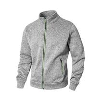 Cardigã Masculino Oversize De Outono Com Zíper, Manga Longa, Gola Alta, Moletom Quente Para