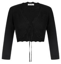 Cardigã preto cortado Shrug GRACE KARIN de manga 3/4 para mulheres Cardigã preto cortado Shrug GRACE KARIN de manga 3/4 para mulheres