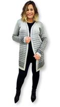 Cardigan Capa Casaco Feminino Tricot quentinho de Frio 2359