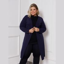 Cardigan Casaco Feminino Longo Inverno Lanzinha Plus Size Cardigan Casaco Feminino Longo Inverno Lanzinha Plus Size