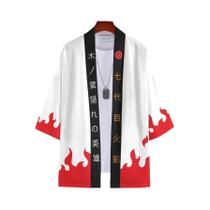 Cardigan Casual De Impressão 3D Anime Ninja Verão 2025, Top De Manga Curta Para Mulheres