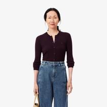 Cardigan de lã merino de malha 3D