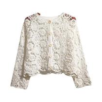 Cardigan De Renda Tricotado Estilo Francês Para Mulheres, Primavera, Outono E Verão, Xale Protetor