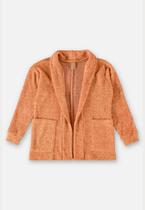 Cardigan em Material Sintético Infantil para Menina Up Baby Cardigan em Material Sintético Infantil para Menina Up Baby