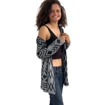 Cardigan Feminina Aberto Comprido Tricot Moda Evangélica 471