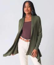 Cardigan Feminino Assimétrico Alongado Marisa Verde-52057 Cardigan Feminino Assimétrico Alongado Marisa Verde-52057