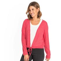 Cardigan feminino canelado rovitex endless