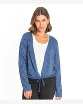 Cardigan feminino canelado rovitex endless