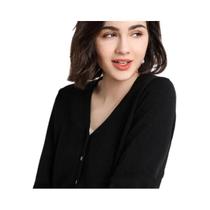 Cardigan Feminino de Malha com Decote V - Outono/Inverno 2023