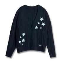 Cardigan Feminino de Malha Luxo - Manga Longa Bordado - Coleção Taylor Swift Midnights