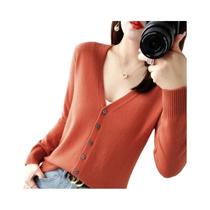 Cardigan Feminino de Malha - Manga Comprida, Quente e Casual - Estilo Coreano