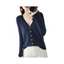 Cardigan Feminino de Malha - Manga Comprida, Quente e Casual - Estilo Coreano