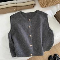 Cardigan Feminino de Malha Sem Mangas - Elegante, Casual e Fino para Outono