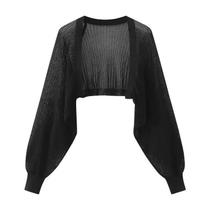 Cardigan Feminino De Verão Em Seda Francesa Tricotada, Jaqueta Fina Protetora Solar, Colete, Blusa Cardigan Feminino De Verão Em Seda Francesa Tricotada, Jaqueta Fina Protetora Solar, Colete, Blusa