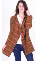 Cardigan Feminino Gola Xale Camel