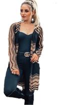 Cardigan Feminino Longo Zig Trico Feminino Cardigan Feminino Longo Zig Trico Feminino