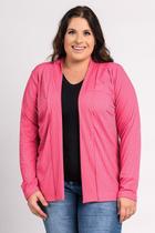 Cardigan Feminino Plus Size Ribana Larga - Tic Tac Confecções