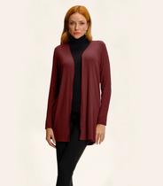 Cardigan Feminino Ribana Canelada Básico Endless Vermelho Cardigan Feminino Ribana Canelada Básico Endless Vermelho