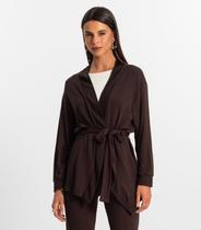 Cardigan Feminino Rovitex Marrom Cardigan Feminino Rovitex Marrom