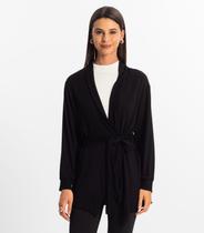 Cardigan Feminino Rovitex Preto Cardigan Feminino Rovitex Preto