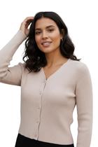 Cardigan Feminino Sea Surf Com Botões 01002281 - Cardigan Feminino Sea Surf Com Botões 01002281 -