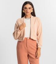 Cardigan Feminino Tricot Felpudo Endless Rosa